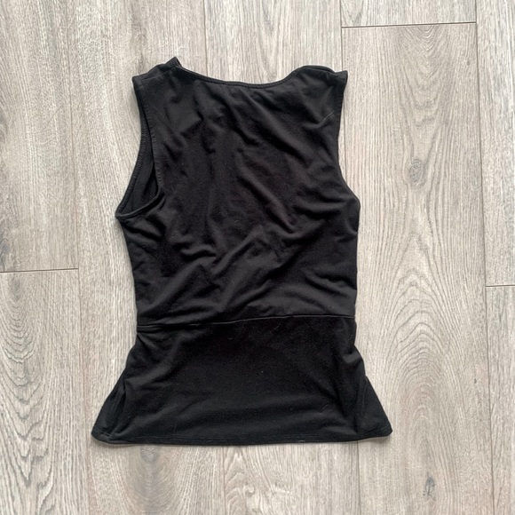 Express Twist Front Black Tank Top - Picture 3 of 3